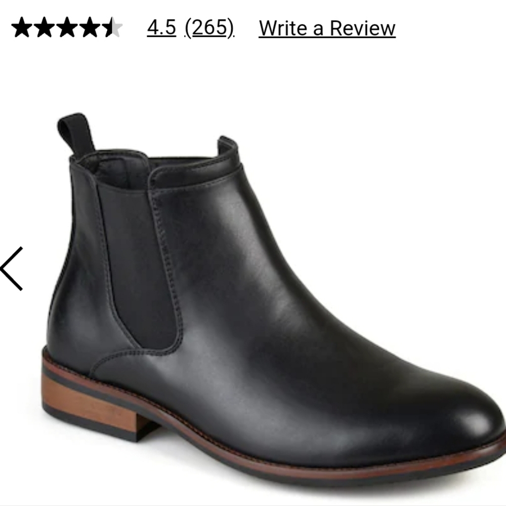 Size 10 Mens Black Ankle Boot